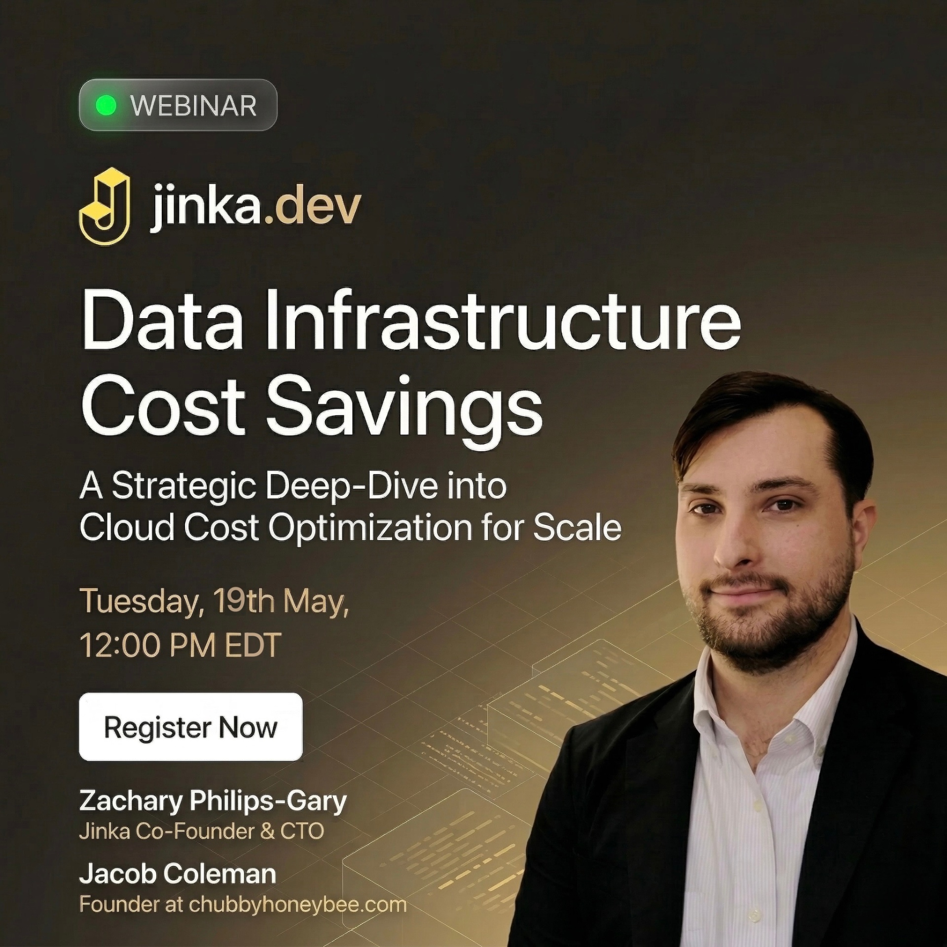 Data Infrastructure Cost Savings Webinar